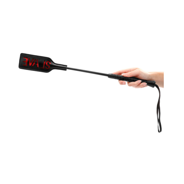 Ouch! Crop - SLAVE - Large - Black