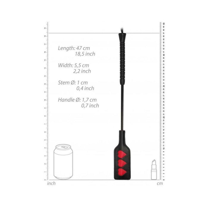 Ouch! Crop - HEART - Large - Black