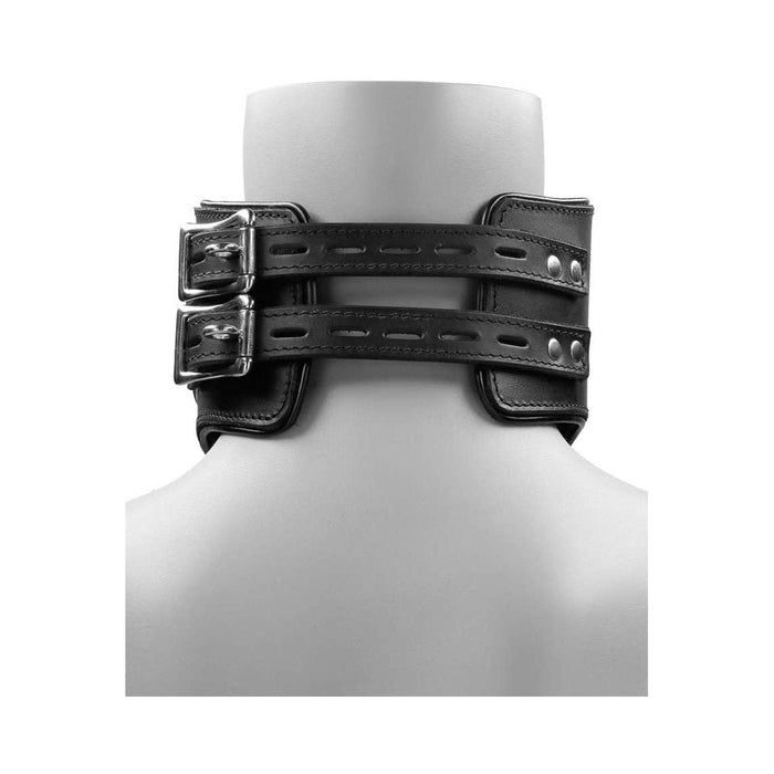 Ouch! Pain - Saddle Leather Heavy-duty Padded Posture Collar
