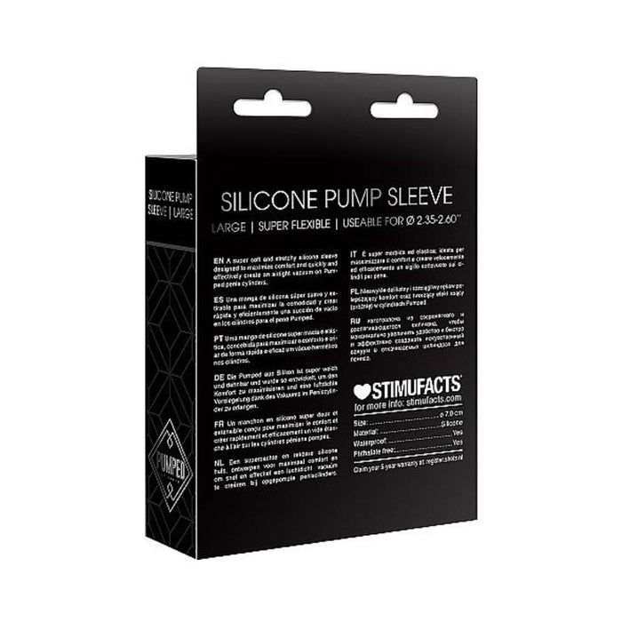Pumped - Silicone Pump Sleeve Large - Black