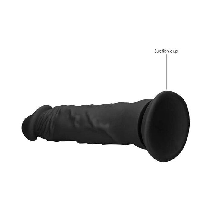 Realrock - 10 / 25 Cm Realistic Dildo - Black