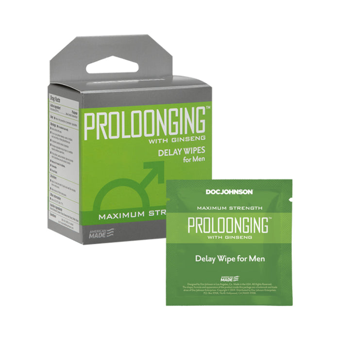 Proloonging With Ginseng Delay Wipes For Men 10 Pack