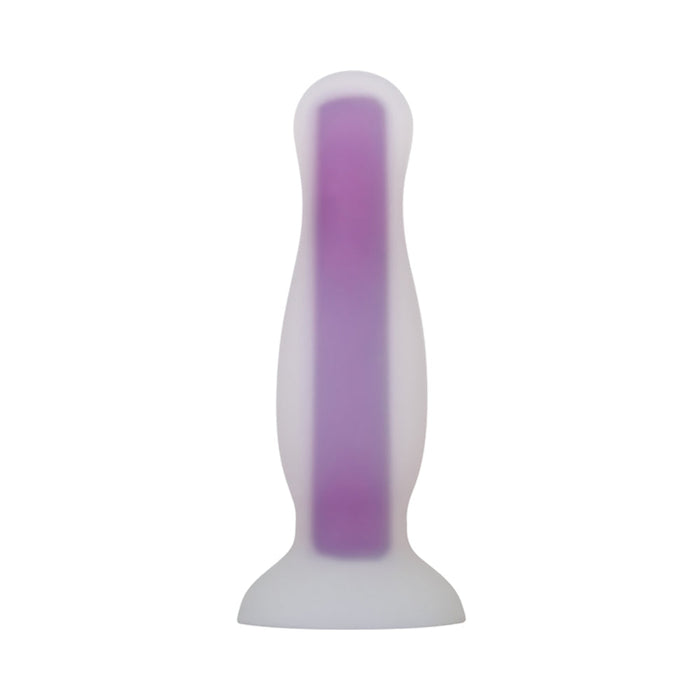 Evolved Luminous Silicone Plug Medium Purple