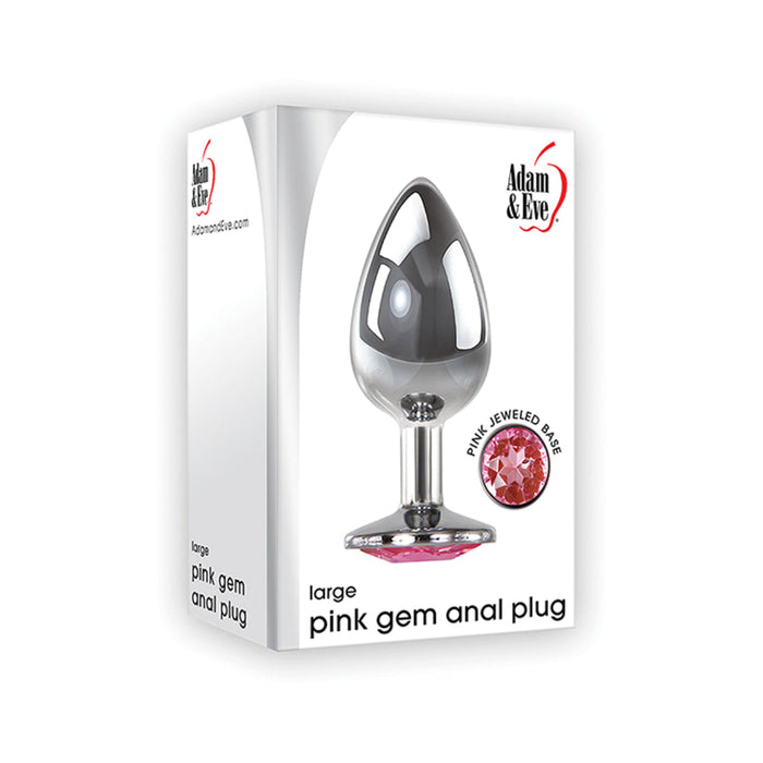 A&E Pink Gem Anal Plug Large