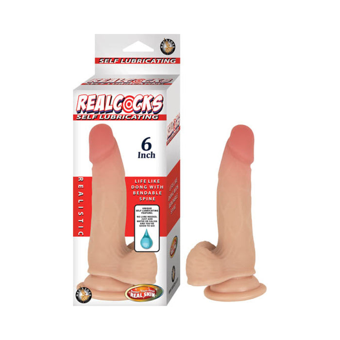 Realcocks Self Lubricating 6''-flesh