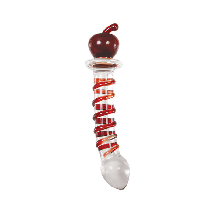 A&e Eve's Twisted Crystal Glass Dildo Red