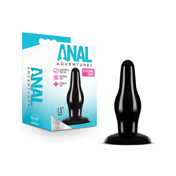 Anal Adventures Pleasure Plug Black