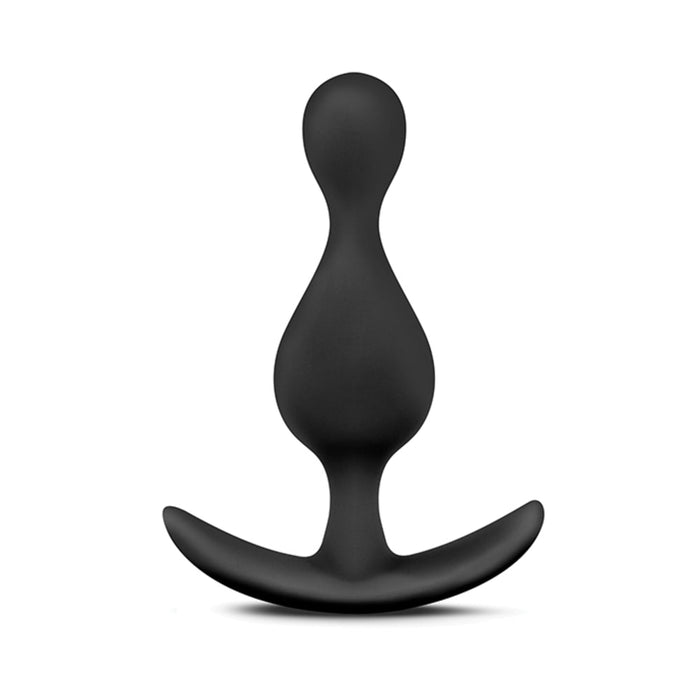 Anal Adventures Platinum Wave Plug Black