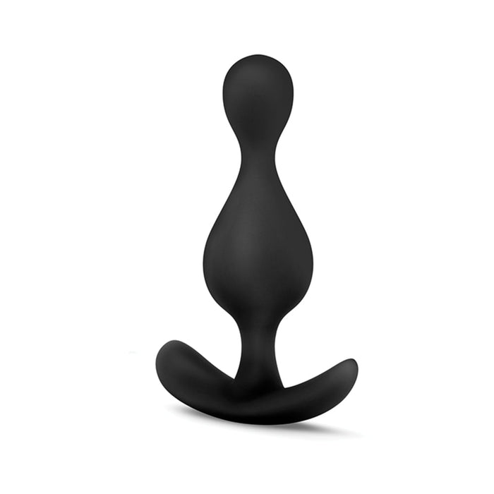 Anal Adventures Platinum Wave Plug Black