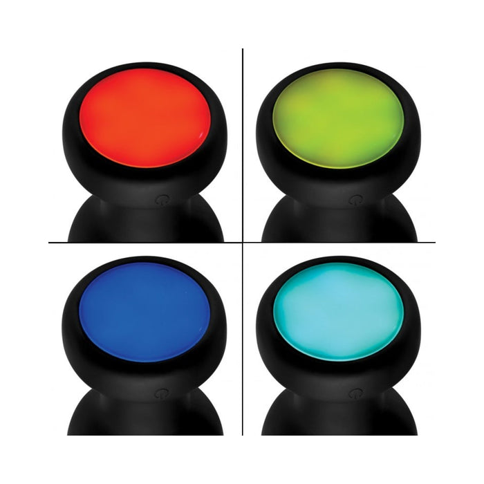 Silicone Vibrating Led Plug - Medium