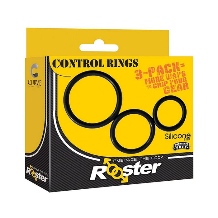 Rooster Control Rings Cock Ring Trio