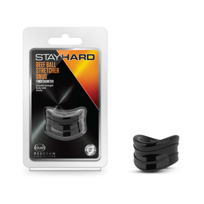 Stay Hard Beef Ball Snug Stretcher 1'' Black