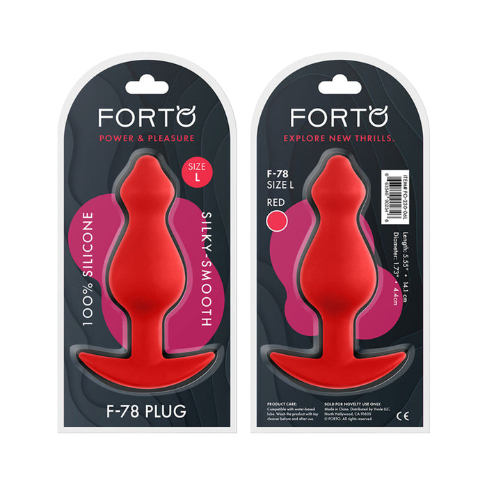 Forto F-78: Pointee 100% Silicone Plug Large