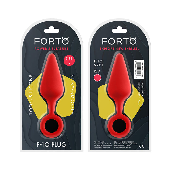 Forto F-10: Silicone Plug W/ Pull Ring Lg