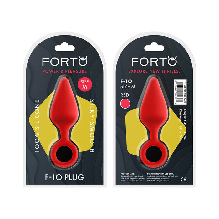 Forto F-10: Silicone Plug W/ Pull Ring Med