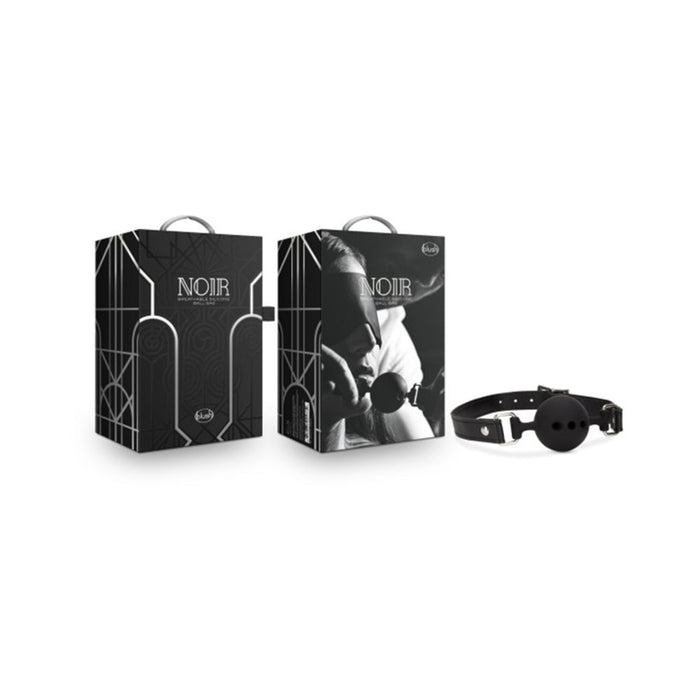 Noir Breathable Silicone Ball Gag Black