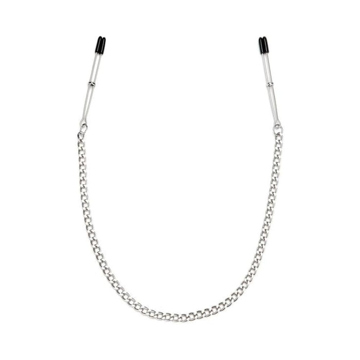 Lux Fetish Adjustable Tweezer Nipple Clips And Chain