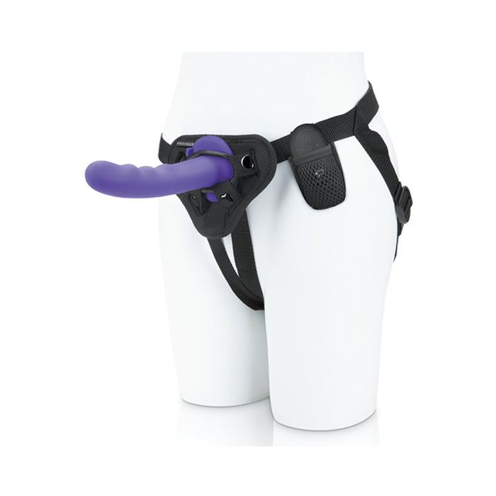 Pegasus 6'' Wireless Remote Control Curved Wave Peg With Harness Purple