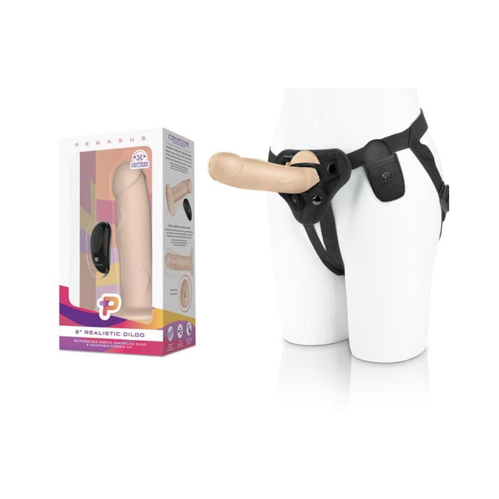 Pegasus 8'' Realistic Dildo - Cream