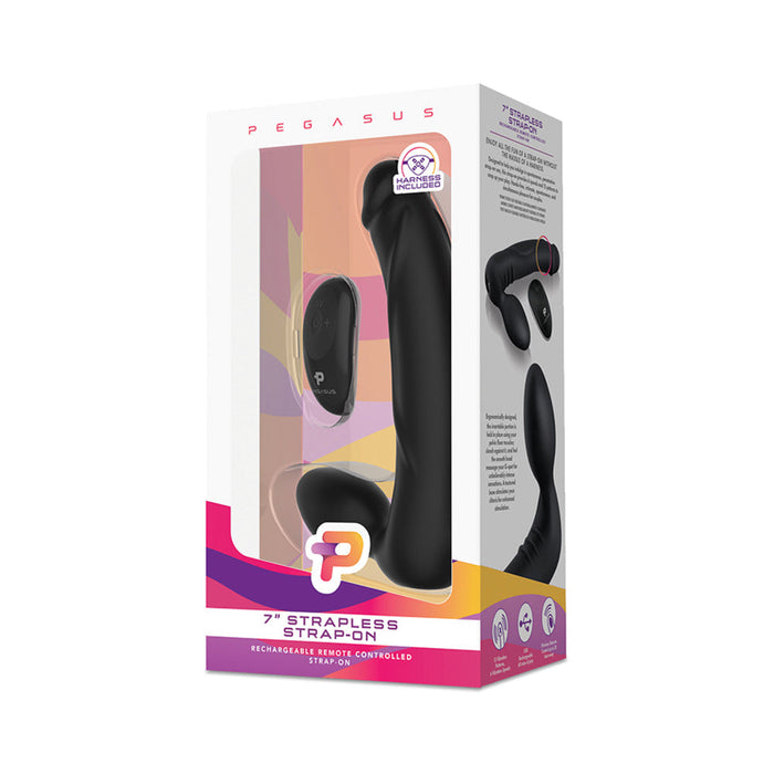 Pegasus 7'' Strapless Strap-on - Black