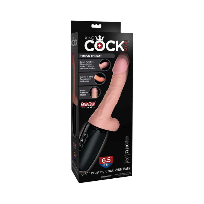 King Cock Plus 6.5'' Triple Threat Dong