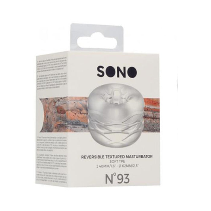Sono No. 93 - Reversible Textured Masturbator Clear