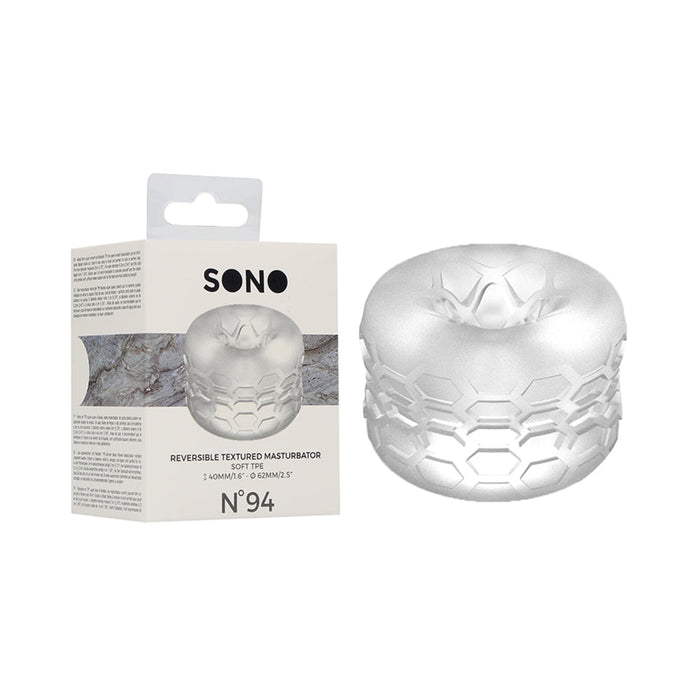 Sono N0. 94 - Reversible Textured Masturbator - Transparent