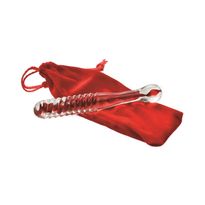 A&E Eve's Sweetheart Swirl Glass Dildo