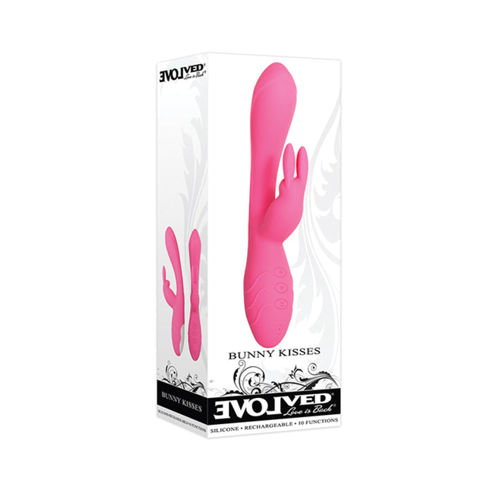 Evolved Bunny Kisses Rechargeable Silicone - Pink