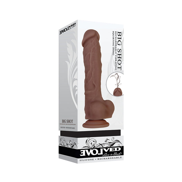 Evolved Big Shot 8-inch Rechargeable Silicone Dark