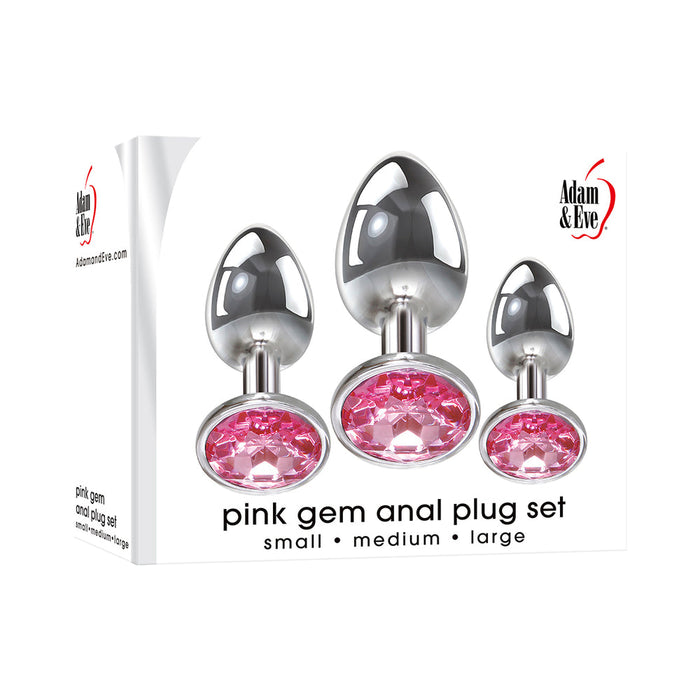 A&e Pink Gem Anal Plug Set