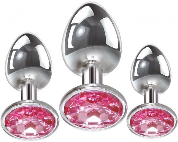 A&e Pink Gem Anal Plug Set