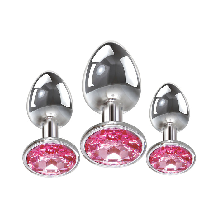 A&e Pink Gem Anal Plug Set