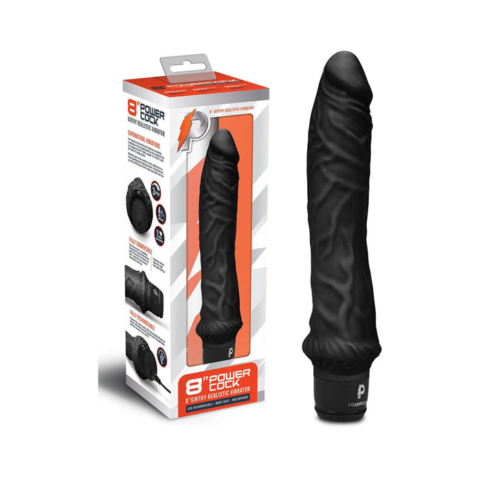 Powercock 8 inches Girthy Realistic Vibrator