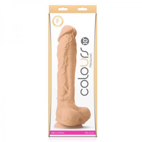 Colours Pleasures 10'' Dildo - White