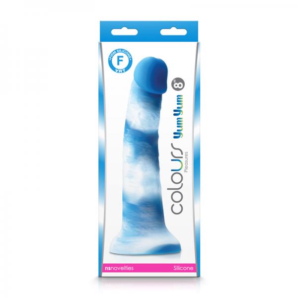 Colours Pleasures Yum Yum 8'' Dildo - Blue