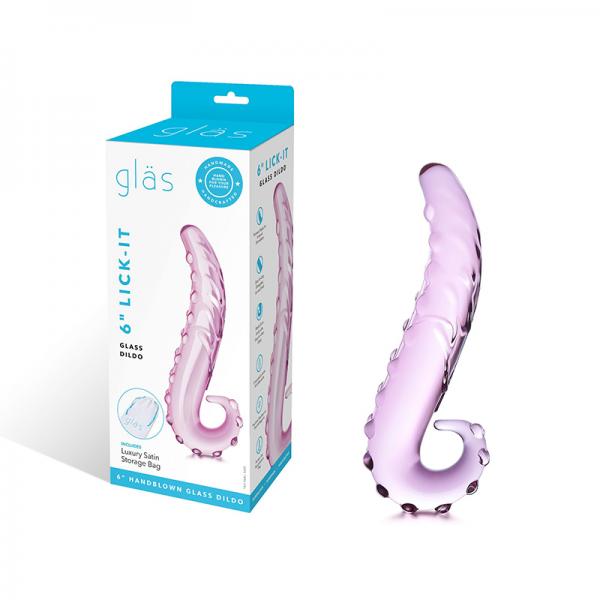 Glas 6'' Lick-it Glass Dildo