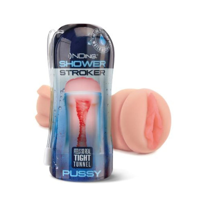 Happy Ending Self-lubricating Shower Stroker - Pussy