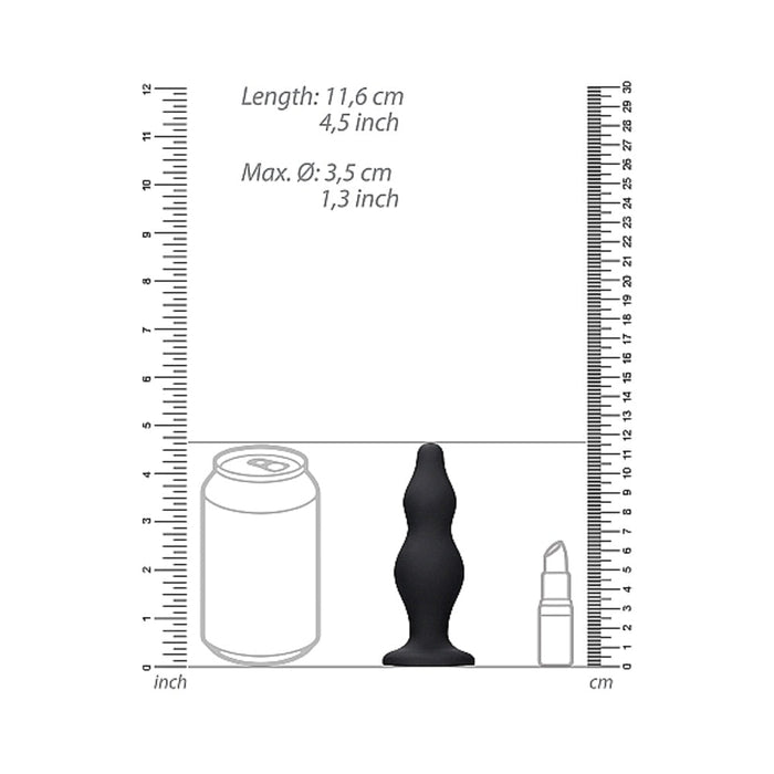 Ouch Bubble Butt Plug Black