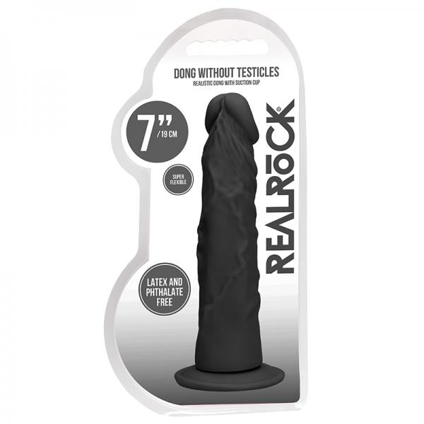 Real Rock Realistic Dildo - 7'' - 17 Cm - Chocolate