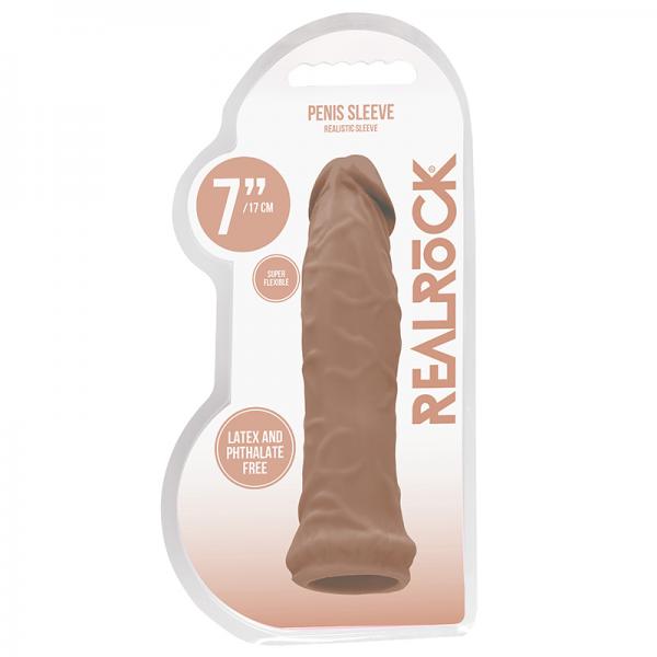 Real Rock Penis Extender - 7'' - 17 Cm - Mocha