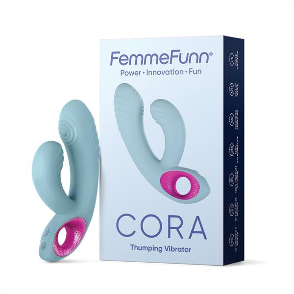 Femmefunn Cora Pulsating Vibrator Light Blue