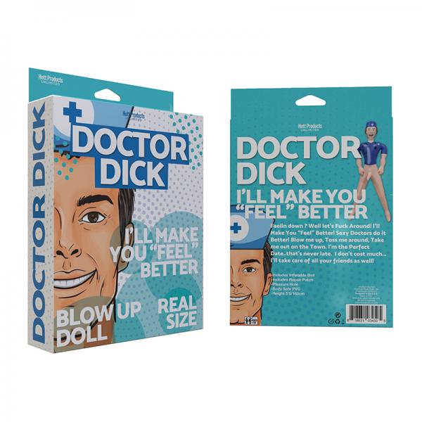 Dr Dick Blow Up Party Doll Vanilla