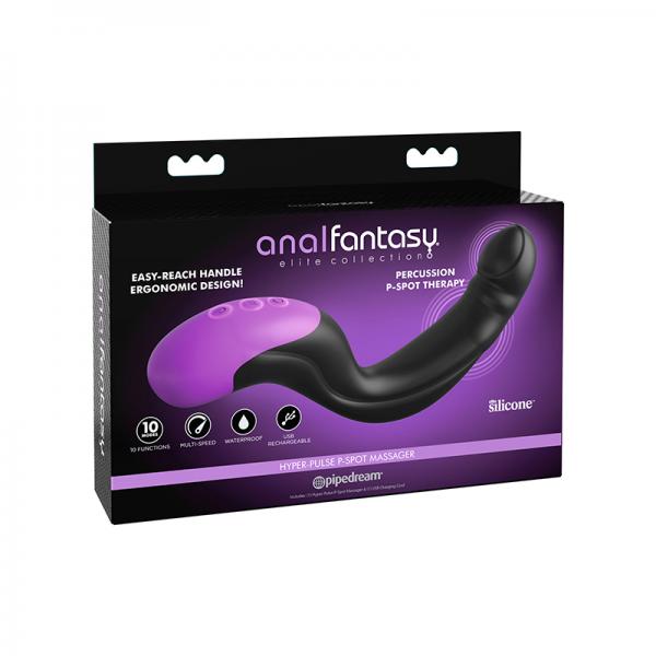 Anal Fantasy Elite Auto-throb Inflatable Vibrating Plug Black