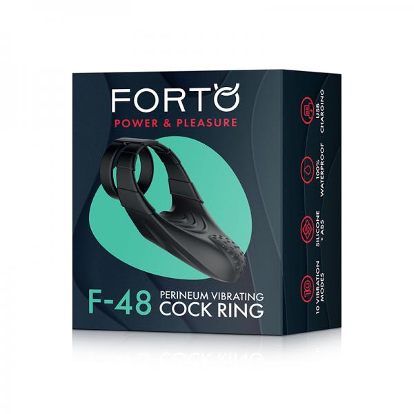 Forto F-48 Perineum Double C-ring - Black