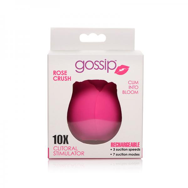 Gossip Cum Into Bloom Clitoral Vibrator Rose Crush Silicone Magenta