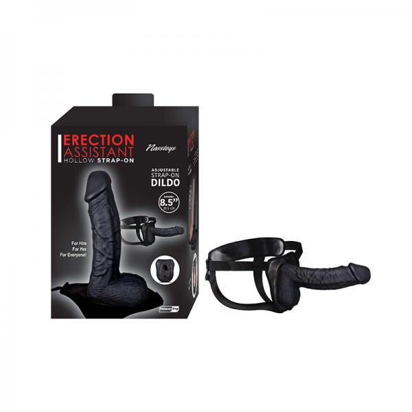 Erection Assistant Hollow Strap-on 8.5 In. Black