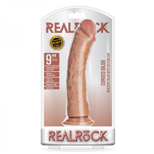Realrock Curved Dildo 9 Tan