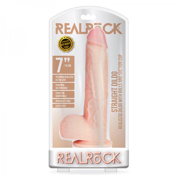 Realrock Straight W/balls 7 Vanilla