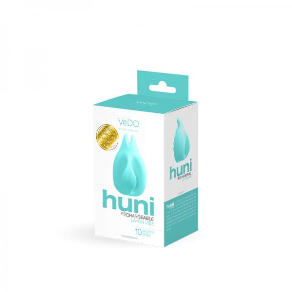 Vedo Huni Rechargeable Finger Vibe - Tease Me Turquoise